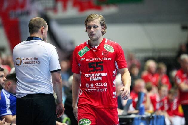 Marten Franke ASV Hamm Westphalia 55 GER, Handball, 2 Bundesliga, ASV Hamm Westphalia against VfL Gummersbach, 30 12 2019 Dortmund Copyright: xEibner-Pressefotox EP_JSK