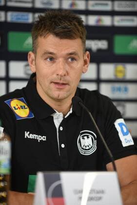 03 01 2019 Frankfurt am Main, Press conference to announce the German Handball Federations line-up for the EHF EURO 2020 Handball National Coach Christian Prokop
