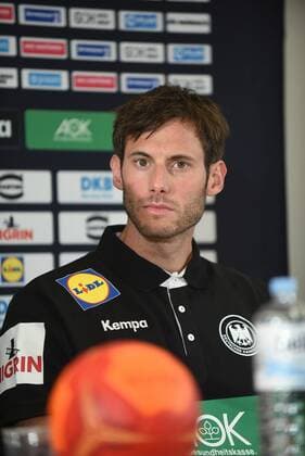 03 01 2019 Frankfurt am Main, Press conference to announce the German Handball Federations line-up for the EHF EURO 2020 Handball National Player Uwe Gensheimer