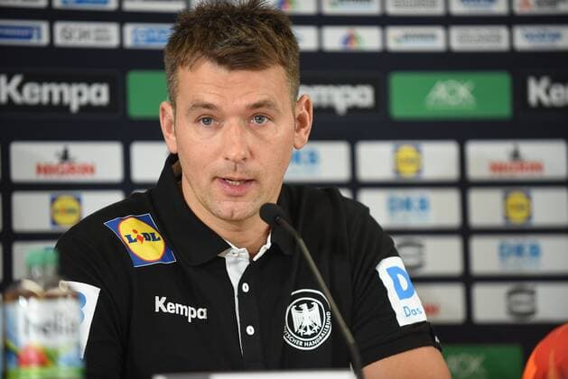 03 01 2019 Frankfurt am Main, Press conference to announce the German Handball Federations line-up for the EHF EURO 2020 Handball National Coach Christian Prokop