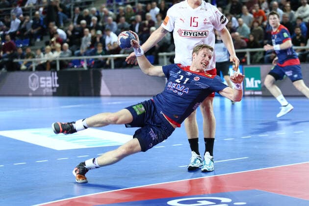 Handball, Länderspiel, Dänemark - Norwegen Magnus Gullerud (Norvege) HANDBALL : Danemark vs Norvege - Golden League - 1ere journee - 03 01 2020 KevinDomas Panoramic 