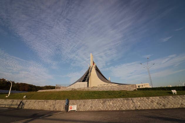 Tokyo 2020 Yoyogi National Stadium TÓQUIO, TO - 30.10.2019: TOKYO 2020 YOYOGI NATIONAL STADIUM - Rear view of Yoyogi National Stadium. Arena where Handball, Badminton and Wheelchair Rugby will take place at the Tokyo 2020 Olympic Games, Olympische Spiele, Olympia, OS Arena that was once staged at the 1964 Olympics. (Photo: Bruno Ruas Fotoarena) x1851497x  BrunoxRuas