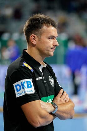 Christian Prokop Trainer, National Coach, DHB, Single, Action, Action, 04 01 2020, Mannheim Germany, Handball, International, Germany Iceland xozx