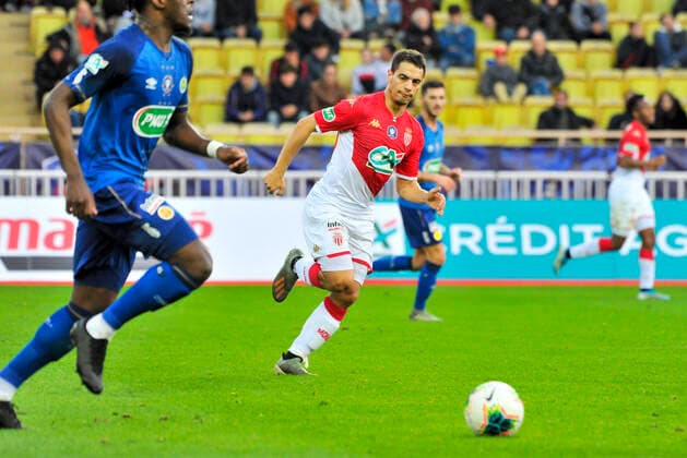 Fußball, Coupe de France, AS Monaco - Stade Reims Wissam Ben Yedder (AS Monaco) FOOTBALL : AS Monaco vs Stade de Reims - 32eme de finale de Coupe de France - Monaco - 04 01 2020 NorbertScanella PanoramiC 