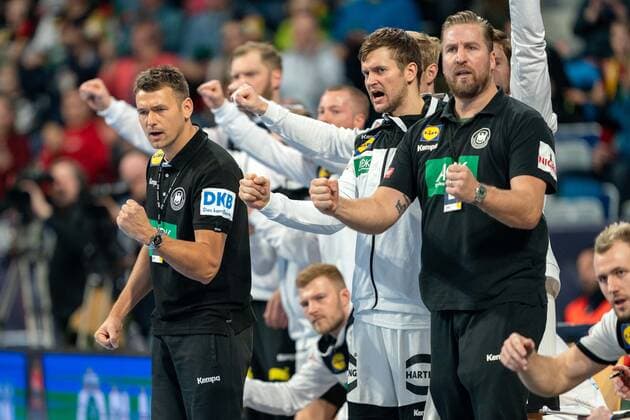 Handball Mannheim 04 01 2020 International match DHB EM preparation Germany GER Island ISL Christian Prokop Germany, Coach