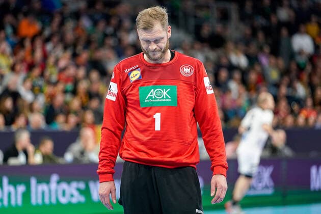 Johannes Bitter Jogi Bitter, Goalkeeper, Germany, 1 , looking disappointed, disappointed, frustration, disappointed, pessimistic, Single, Action, Action, 04 01 2020, Mannheim Germany, Handball, International, Germany Iceland xozx
