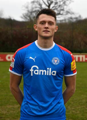 Fabian Reese, Holstein Kiel 2 BL, portrait date 2019 2020, football, men, 05 01 20 Kiel NLZ Projendorf Kiel Germany