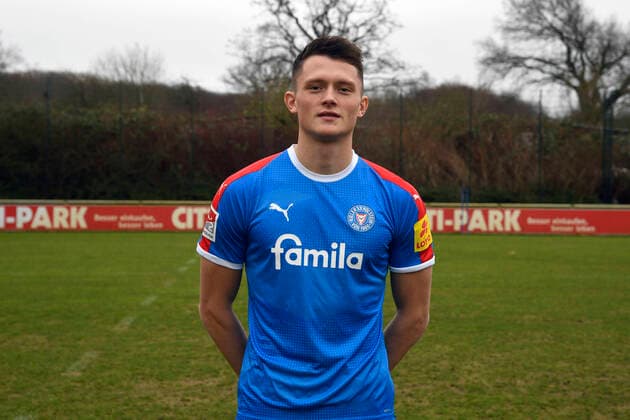 Fabian Reese, Holstein Kiel 2 BL, portrait date 2019 2020, football, men, 05 01 20 Kiel NLZ Projendorf Kiel Germany