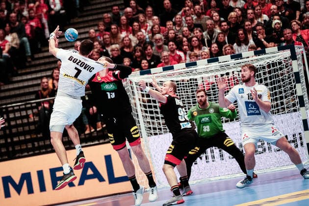 06 01 2020, Stadthalle, Vienna, AUT, EHF EM 2020, test match, Austria vs. Germany, in the picture Janko Bozovic AUT during a friendly match at the menÂ¥s EHF EURO 2020 between Austria and Germany at the Stadthalle in Vienna, Austria on 2020 01 06 Vienna  EP_sro