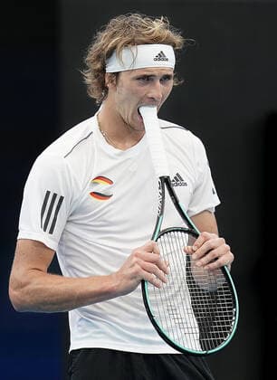 ATP, Tennis Herren CUP BRISBANE DAY 5, Alexander Zverev of Germany reacts during his singles match against Denis Shapovalov of Canada during day 5 of the ATP Cup tennis tournament at Pat Rafter Arena in Brisbane, Tuesday, January 7, 2020. ( NO ARCHIVING, EDITORIAL USE ONLY, NO USE IN BOOKS WITHOUT CONSENT BRISBANE QLD AUSTRALIA  Copyright: xDAVExHUNTx 20200107001440800497