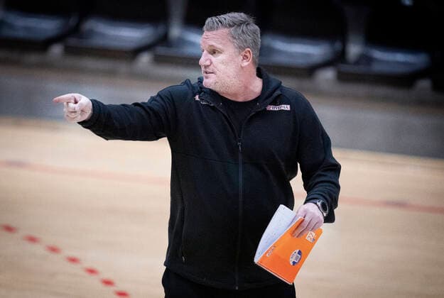 Country coach Nikolaj Jacobsen at the handball team training in Frederiksberg Hall on Wednesday, January 8, 2020, Copenhagen Denmark,  Copyright: Ritzau Scanpix LiselottexSabroex COP101 spdk20200108-140217-L