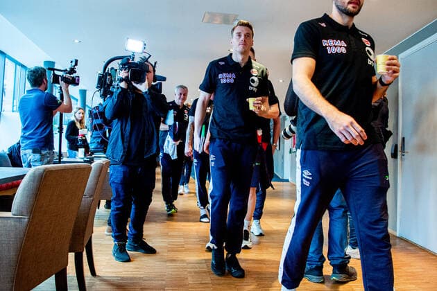 200108 Kristian Bjornsen of Norway during a press event ahead of the EHF European Handball Championship on January 8, 2020 in Trondheim Photo Vegard Wivestad Grott BILDBYRAN code VG 170452 bbeng handball handball handball handball in 2020 european mens handball championship 2020 in 2020 handballs in 2020 ehf euro 2020 norway norway,  Copyright: VEGARDxWIVESTADxGRoTT BB200108VG005
