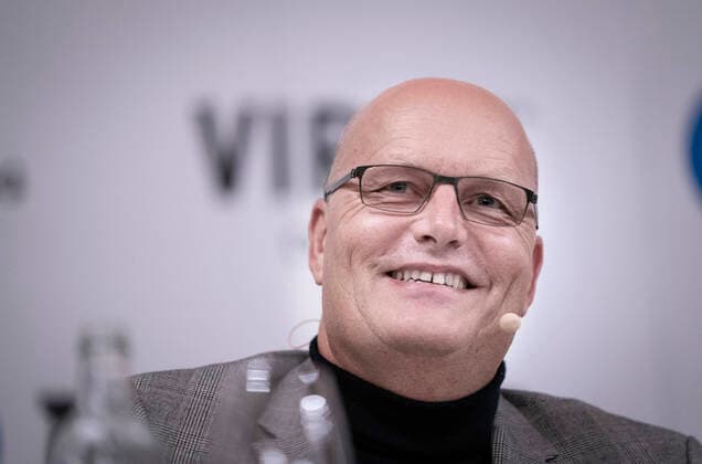 Bjarne Riis, co-owner of Virtu Cycling holds press conference in Copenhagen on Wednesday, January 8, 2020 Bjarne Riis buys one-third of NTT Pro Cycling and makes a comeback at the top level of cycling with great ambitions Ritzau writes, Wednesday, January 8, 2020, Copenhagen Denmark,  Copyright: Ritzau Scanpix LiselottexSabroex cop999 spdk20200108-194427-L