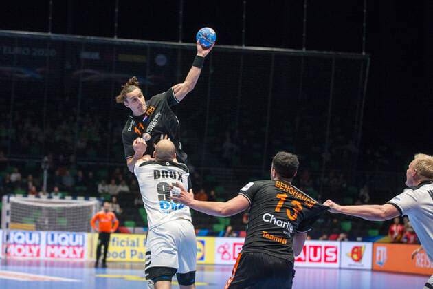 SLUIJTERS Iso (Pays-Bas - Netherlands) HANDBALL : Championnat d Europe 2020 - Allemagne vs Pays bas - 01 09 2020 THEOPHILELaurent Panoramic 