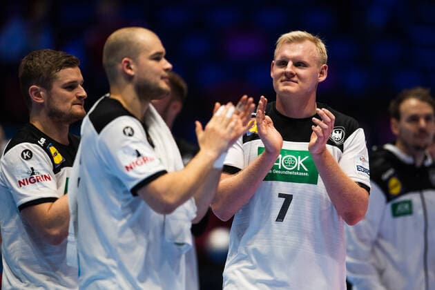 200109 Patrick Wiencek of Germany after the EHF European Handball Championship match between Germany and the Netherlands on January 9, 2020 in Trondheim Photo Vegard Wivestad Grott BILDBYRAN kod VG 170456 cheers bbeng handball handball handball handball em 2020 european mens handball championship 2020 em 2020 handbolls em 2020 ehf euro 2020 germany germany germany holland netherlands,  Copyright: VEGARDxWIVESTADxGRoTT BB200109VG048