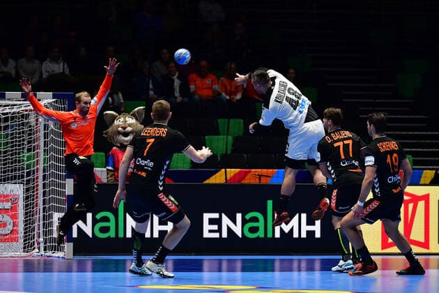 Handball EM Germany Netherlands on 09 01 2020 in the Nye Nidaro halls in Trondheim Jannik KOHLBACHER Germany xMNx