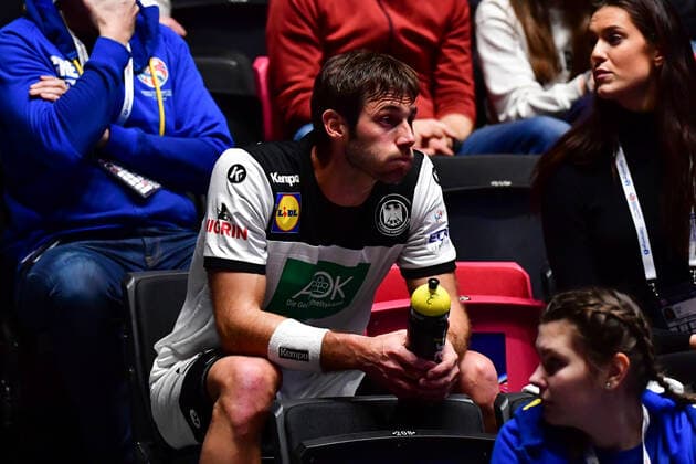 Handball EM Germany Netherlands on 09 01 2020 in the Nye Nidaro halls in Trondheim Uwe GENSHEIMER Germany on the grandstand xMNx