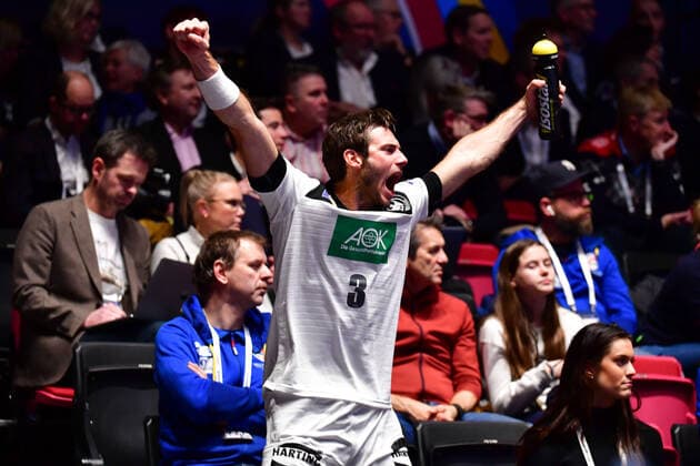 Handball EM Germany Netherlands on 09 01 2020 in the Nye Nidaro halls in Trondheim Uwe GENSHEIMER Germany on the grandstand xMNx