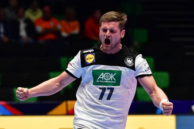 Handball EM Germany Netherlands on 09 01 2020 in the Nye Nidaro halls in Trondheim David SCHMIDT Germany xMNx
