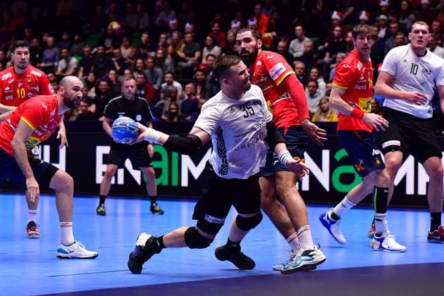 Handball EM Spain Latvia on 09 01 2020 in the Nye Nidaro halls in Trondheim Egils Politers Latvia xMNx