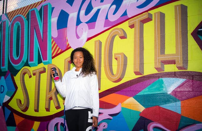 January 10, 2020, Brisbane, AUSTRALIA: Naomi Osaka of Japan does graffiti at the 2020 Brisbane International WTA, Tennis Damen Premier tennis tournament 2020 Brisbane International, Tennis, Brisbane, Australia, Jan 10 - ZUMAa181 20200110_zaa_a181_072 Copyright: xAFP7x