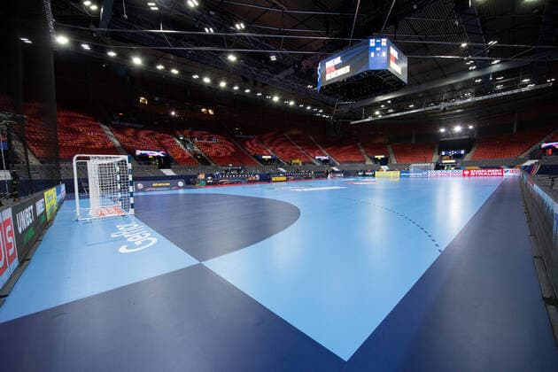 200110 The Arena Scandinavium prior to the EHF European Handball Championship match between Sweden and Switzerland on January 10, 2020 in Gothenburg,  Copyright: MICHAELxERICHSEN BB200110MI004