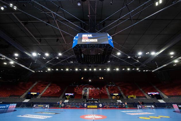 200110 The Arena Scandinavium prior to the EHF European Handball Championship match between Sweden and Switzerland on January 10, 2020 in Gothenburg,  Copyright: MICHAELxERICHSEN BB200110MI006