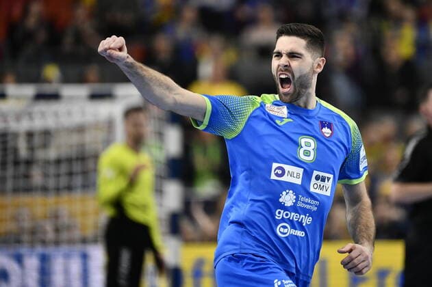 GOTHENBURG 20200110 Slovenia s Blaz Janc gestures during the Men s EHF EURO 2020 Handball group F match between Slovenia and Poland at Scandinavium Arena Fiday Jan 10, 2020 Photo Bjorn Larsson Rosvall TT kod 9200 Gothenburg Sweden x9200x,  Copyright: xBjornxLarssonxRosvall TTx EURO HANDBALL SWEDEN