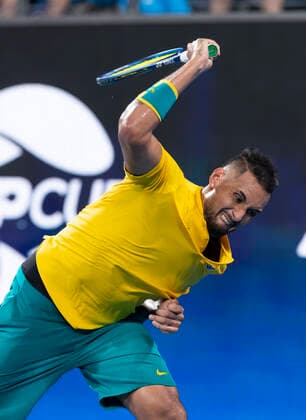 ATP, Tennis Herren CUP SYDNEY DAY 9, Nick Kyrgios of Australia smashes his racket after losing a game to Roberto Bautista Agut of Spain during the semi-final on day 9 of the ATP Cup tennis tournament at Ken Rosewall Arena in Sydney, Saturday, January 11, 2020. ( NO ARCHIVING, EDITORIAL USE ONLY, NO USE IN BOOKS WITHOUT CONSENT SYDNEY NSW AUSTRALIA  Copyright: xCRAIGxGOLDINGx 20200111001441531074