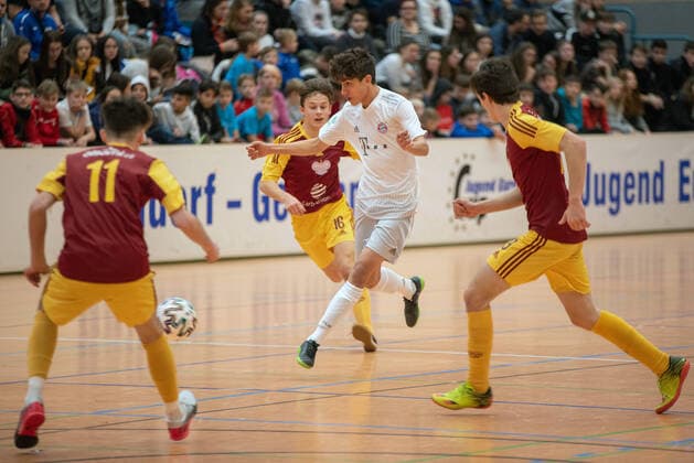 Younes Aitamer FC Bayern Munich Germany, Gaildorf, 11 01 2020, youth football, U17 Youth Euro Cup 2020, sports hall