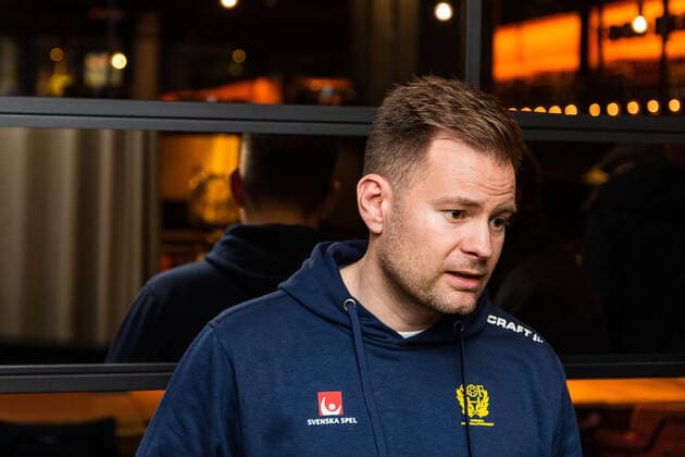 200111 Kristjan Andresson, head coach of Sweden, at a press event during the EHF European Handball Championship on January 11, 2020 in Gothenburg Photo Mathias Bergeld BILDBYRAN Cop 200 bbeng ehf euro 2020 em 2020 european mens handball championship 2020 handball handball handballs in 2020 handball handball em 2020 sweden Pressträff Pressetreff Press event,  Copyright: MATHIASxBERGELD BB200111MB022