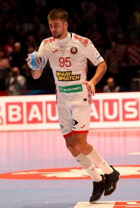 HANDBALL - EHF EURO 2020, CRO vs BLR GRAZ,AUSTRIA,11.JAN.20 - HANDBALL - EHF European Men s Handball Championship 2020, group stage, Croatia vs Belarus. Image shows Vadim Gayduchenko (BLR). GEPAxpictures xWolfgangxGrebien