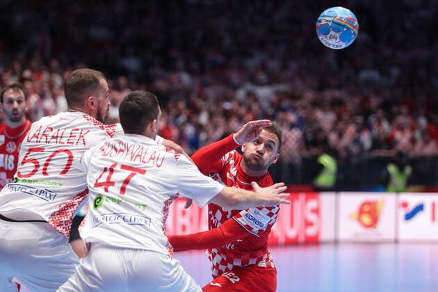 Graz: Croatian handball team meets Belarus in 2nd round of European Championship, EM, Europameisterschaft 11.01.2020., Stadthalle Graz, Graz, Austria - European Handball Championship, Group A, Round 2, Croatia - Belarus. Luka Cindric  LukaxStanzl PIXSELL