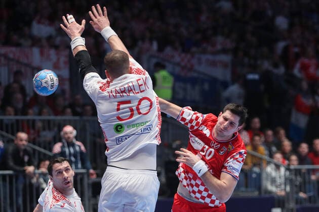 Graz: Croatian handball team meets Belarus in 2nd round of European Championship, EM, Europameisterschaft 11.01.2020., Stadthalle Graz, Graz, Austria - European Handball Championship, Group A, Round 2, Croatia - Belarus. Marko Mamic  LukaxStanzl PIXSELL