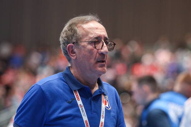 Graz: Croatian handball team meets Belarus in 2nd round of European Championship, EM, Europameisterschaft 11.01.2020., Stadthalle Graz, Graz, Austria - European Handball Championship, Group A, Round 2, Croatia - Belarus. Croatian Handball Team Manager Lino Cervar.  LukaxStanzl PIXSELL