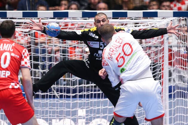 Graz: Croatian handball team meets Belarus in 2nd round of European Championship, EM, Europameisterschaft 11.01.2020., Stadthalle Graz, Graz, Austria - European Handball Championship, Group A, Round 2, Croatia - Belarus. Marin Sego  LukaxStanzl PIXSELL