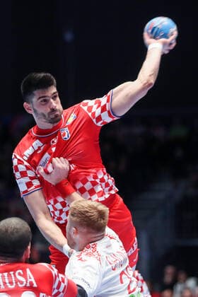 Graz: Croatian handball team meets Belarus in 2nd round of European Championship, EM, Europameisterschaft 11.01.2020., Stadthalle Graz, Graz, Austria - European Handball Championship, Group A, Round 2, Croatia - Belarus. Luka Stepancic  LukaxStanzl PIXSELL