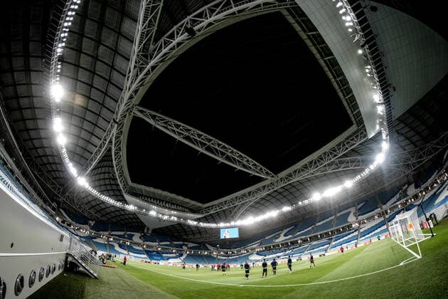 Illustration picture shows the Al Janoub stadium during a friendly soccer game between Belgian team Club Brugge KV and Dutch club Ajax Amsterdam, Saturday 11 January 2020 in Doha, Qatar, during their winter training camps. BRUNOxFAHY  x2454755x