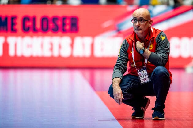 200111 Jordi Ribera Romans, head coach of Spain during the EHF European Handball Championship match between Spain and Germany on January 11, 2020 in Trondheim Photo Vegard Wivestad Grott BILDBYRAN code VG 170462 bbeng handball handball handball handball em 2020 european mens handball championship 2020 em 2020 handballs em 2020 ehf euro 2020 spain spain germany germany germany,  Copyright: VEGARDxWIVESTADxGRoTT BB200111VG017