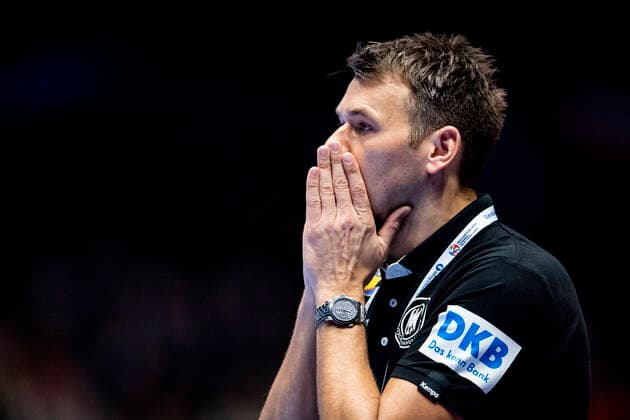 200111 Christian Prokop, head coach of Germany, during the EHF European Handball Championship match between Spain and Germany on January 11, 2020 in Trondheim Photo Vegard Wivestad Grott BILDBYRAN code VG 170462 bbeng handball handball handball handball em 2020 european mens handball championship 2020 em 2020 handballs em 2020 ehf euro 2020 spain spain germany germany germany,  Copyright: VEGARDxWIVESTADxGRoTT BB200111VG019