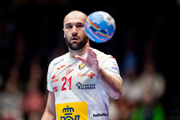 200111 Joan Canellas Reixach of Spain during the EHF European Handball Championship match between Spain and Germany on January 11, 2020 in Trondheim Photo Vegard Wivestad Grott BILDBYRAN code VG 170462 bbeng handball handball handball handball em 2020 european mens handball championship 2020 em 2020 handballs em 2020 ehf euro 2020 spain spain germany germany germany,  Copyright: VEGARDxWIVESTADxGRoTT BB200111VG020
