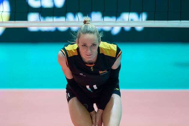 11.01.2020 APELDOORN OMNISPORT SIATKOWKA KOBIET KWALIFIKACJE DO IGRZYSK OLIMPIJSKICH W TOKIO 2010 CEV TOKYO VOLLEYBALLL EUROPEAN QUALIFICATION 2020 (GAME GERMANY - THE NETHERLANDS ) MECZ NIEMCY - NIDERLANDY NZ LOUISA LIPPMANN FOTO JAKUB PIASECKI CYFRASPORT NEWSPIX.PL --- Newspix.pl  20200111CSJP3034
