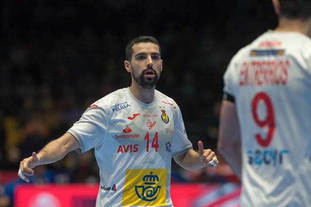 Handball EM, Spanien - Deutschland SOLE SALA Ferran (Espagne - Spain) HANDBALL : Championnat d Europe 2020 : Allemagne vs Espagne - 01 11 2020 THEOPHILELaurent Panoramic 