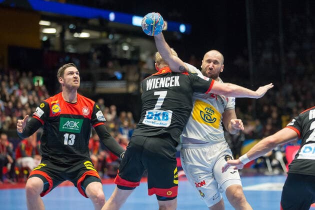 CANELLAS REIXACH Joan (Espagne - Spain) HANDBALL : Championnat d Europe 2020 : Allemagne vs Espagne - 01 11 2020 THEOPHILELaurent Panoramic 