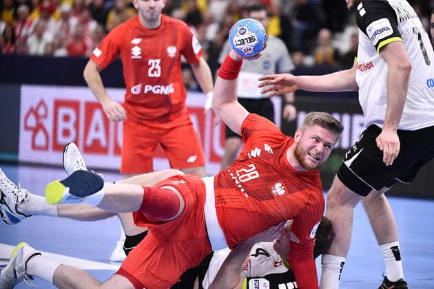Gothenburg 202001112 Maciej Gebala of Poland in action during the Men s EHF EURO 2020 Handball group F match preliminary round between Switzerland and Poland in Scandinavium Arena Sunday Jan 12, 2020 Photo Bjorn Larsson Rosvall TT kod 9200 Gothenburg Sweden x9200x,  Copyright: xBjornxLarssonxRosvall TTx EURO HANDBALL SUI-POL