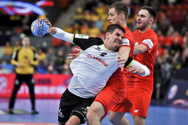 2020.01.12 Goeteborg Pilka reczna EHF EURO 2020 Mistrzostwa Europy w pilce recznej mezczyzn Szwecja Austria Norwegia Szwajcaria - Polska N z Andre Schmid Foto Marcin Bulanda PressFocus 2020.01.12 Goeteborg Handball EHF Men s EURO 2020 Sweden Austria Norway Switzerland and Poland Szwajcaria - Polska Andre Schmid Credit: Marcin Bulanda PressFocus NEWSPIX.PL --- Newspix.pl  20200112PF_MB068