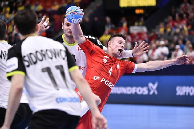 Gothenburg 202001112 Poland s Michal Olejniczak in action during the Men s EHF EURO 2020 Handball group F match preliminary round between Switzerland and Poland in Scandinavium Arena Sunday Jan 12, 2020 Photo Bjorn Larsson Rosvall TT kod 9200 Gothenburg Sweden x9200x,  Copyright: xBjornxLarssonxRosvall TTx EURO HANDBALL SUI-POL