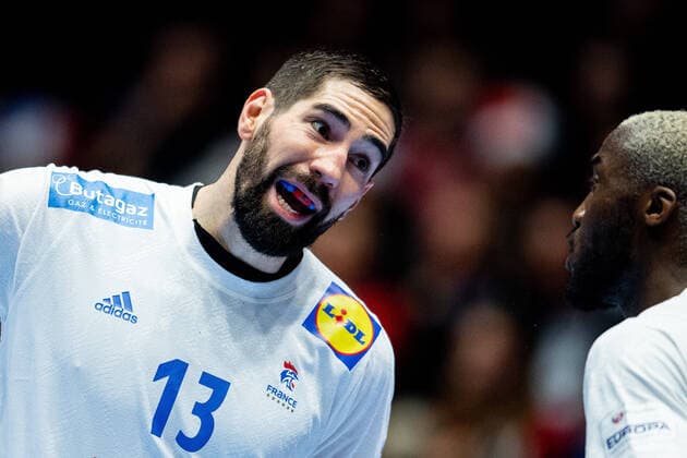 200112 Nikola Karabatic of France during the EHF European Handball Championship match between France and Norway on January 12, 2020 in Trondheim Photo Vegard Wivestad Grott BILDBYRAN kod VG 170465 bbeng handball handball handball handball in 2020 european mens handball championship 2020 in 2020 handballs in 2020 ehf euro 2020 norway norway france france,  Copyright: VEGARDxWIVESTADxGRoTT BB200112VG177