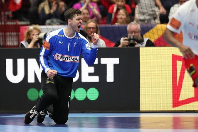 Denmark s goal keeper Niklas Landin Jacobsen during the Men s European Handball Championship, preliminary round Group E, match between Denmark and Hungary at Malmo Arena, Sweden, on Monday Jan 13, 2020 Photo Andreas Hillergren TT code10600 Malmo Sweden x10600x,  Copyright: xAndreasxHillergren TTx EHF EURO 2020 HANDBALL DEN-HUN