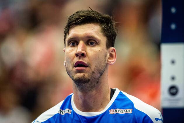 200113 Goalkeeper Niklas Landin Jacobsen of Denmark during the EHF European Handball Championship match between Denmark and Iceland on January 13, 2020 in Malmö Photo Christoffer Borg Mattisson BILDBYRAN COP 261 bbeng ehf euro 2020 em 2020 european mens handball championship 2020 handball handball handballs in 2020 handball handball em 2020 denmark hungary hungary,  Copyright: CHRISTOFFERxBORGxMATTISSON BB200113BB458